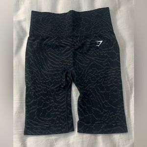 Gymshark Adapt Animal Seamless Cycling Shorts - Black - Small